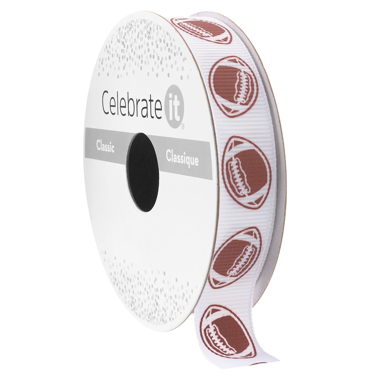 5/8" x 7yd. Football Ribbon by Celebrate It® Classic